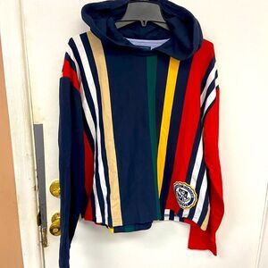 Rare Tommy Hilfiger 90s Inspired Color Blocking Hoody Sweater size XL